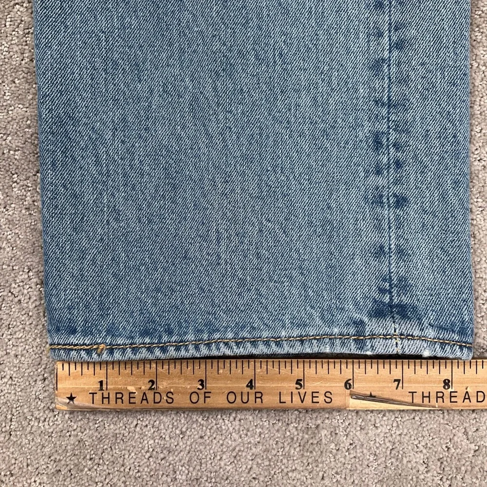 Levi's 501‎ Mens 38W 36L Blue Fade Button Fly Original Fit Straight Leg Retro